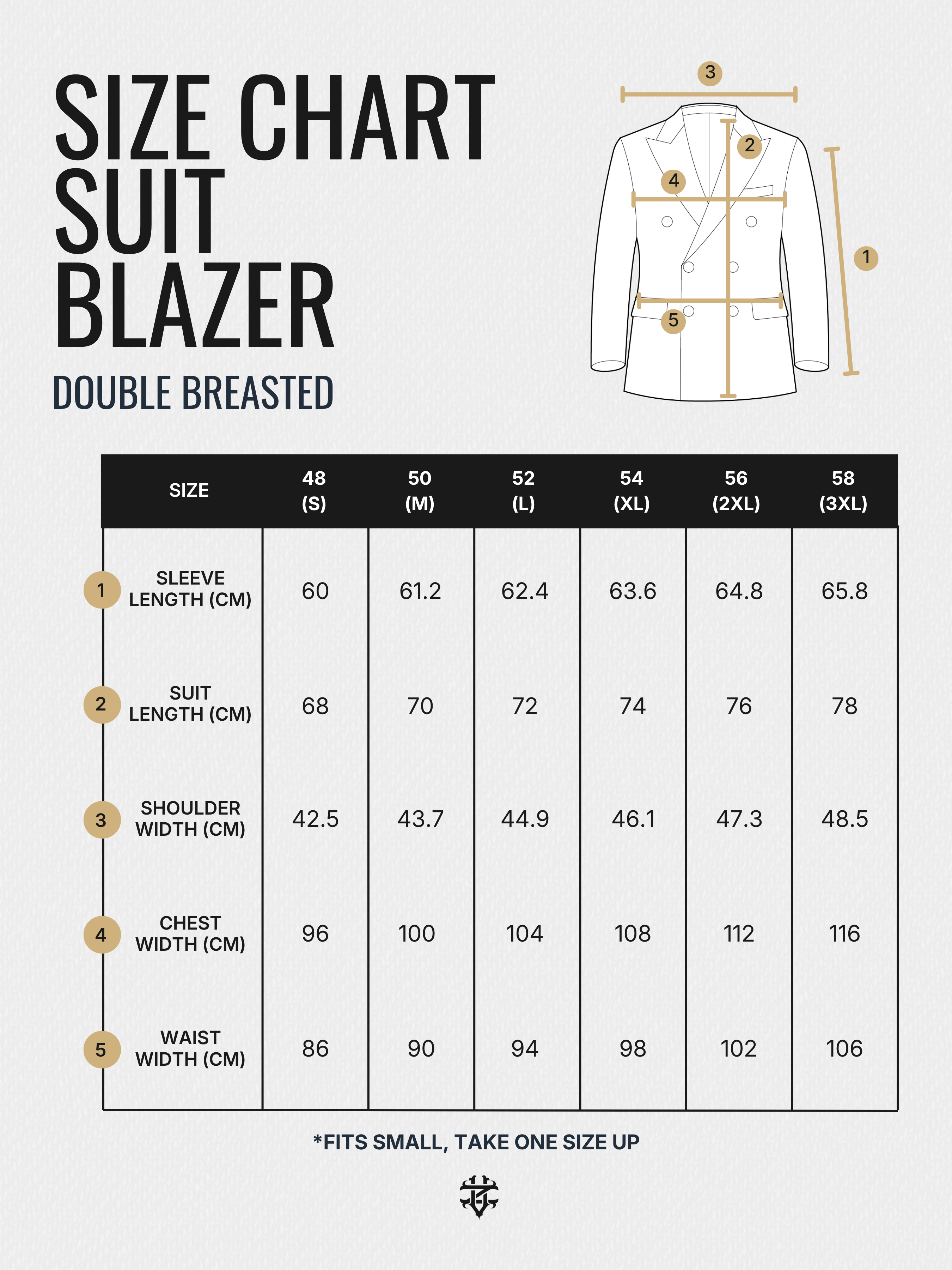Double Breasted Suit Blazer Tux - Jet Black (Peak Lapel)