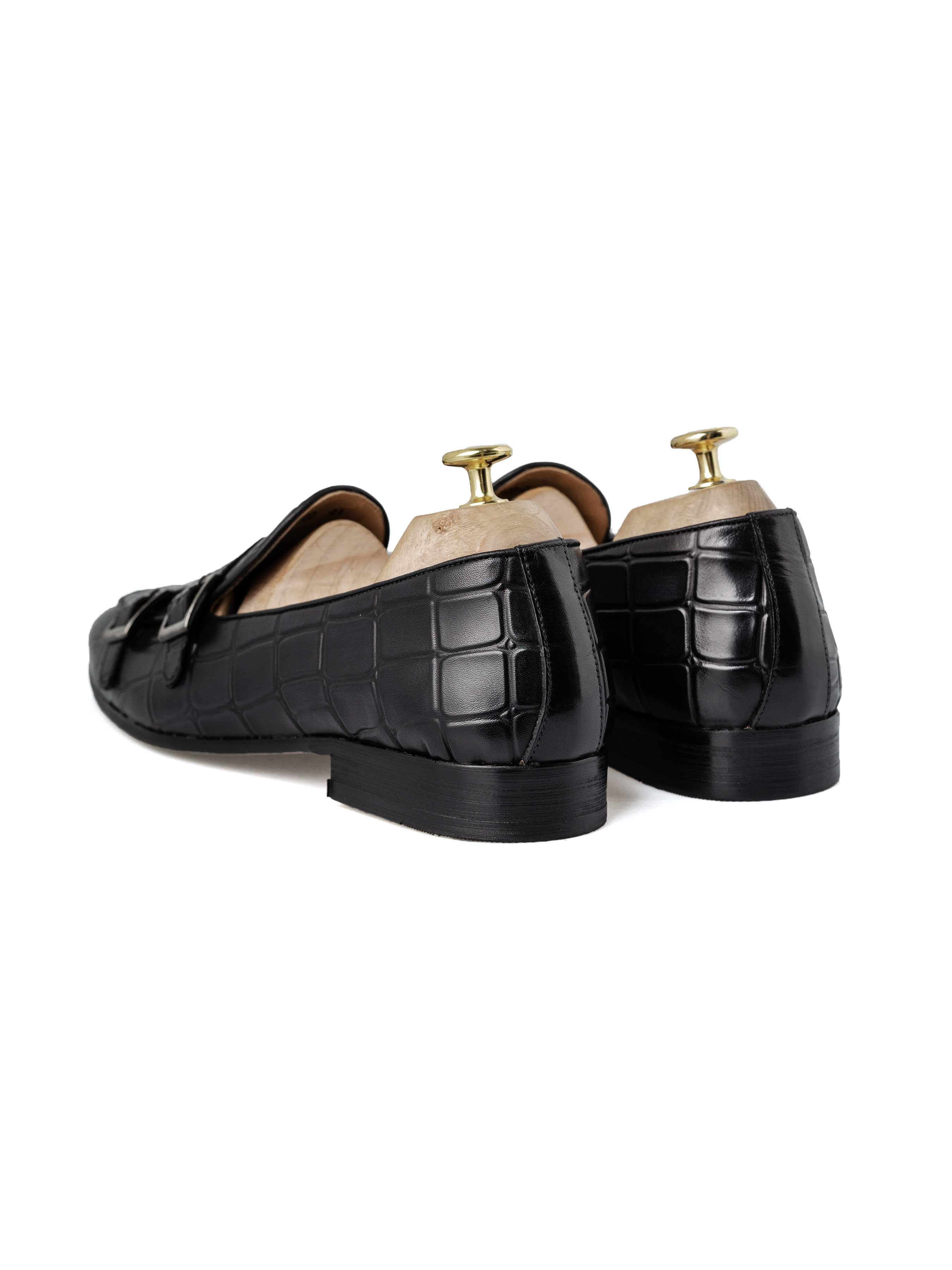 Double-Monk-Croco-Black-Grey-02 - Zeve