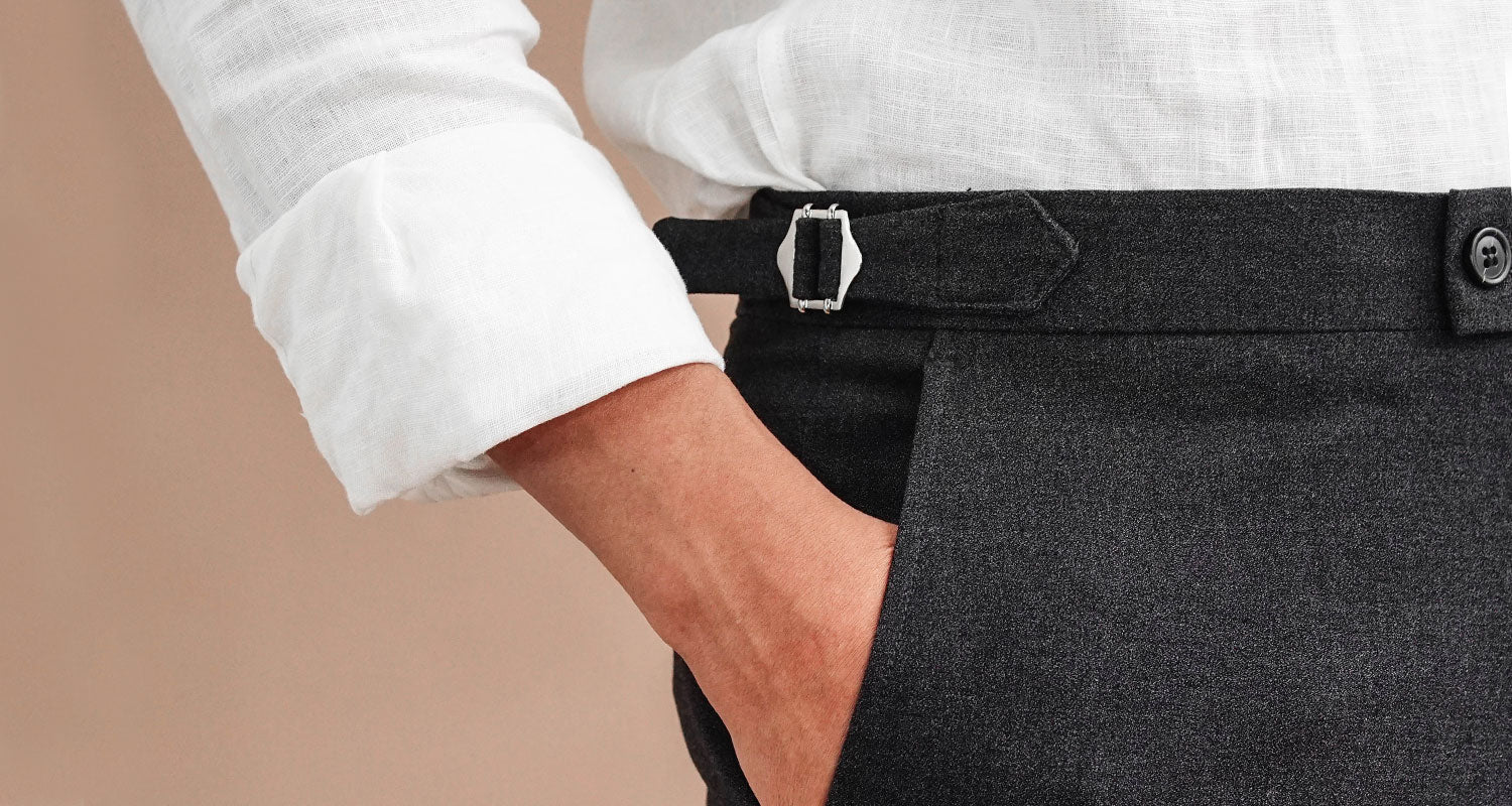 CARRERA Tailored Pants Adjuster Buckles Made in Italy