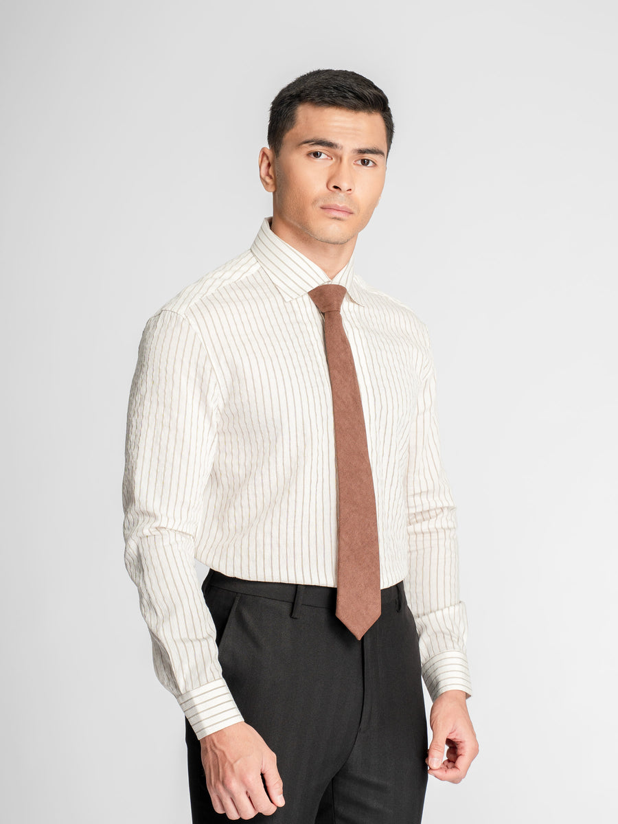 Aldo-Stripe-Shirt-Off-White-Grey-Line-_One-Piece-Collar_-4_3678572f-6c64-42a8-9047-7076cce8ebd8 - Zeve
