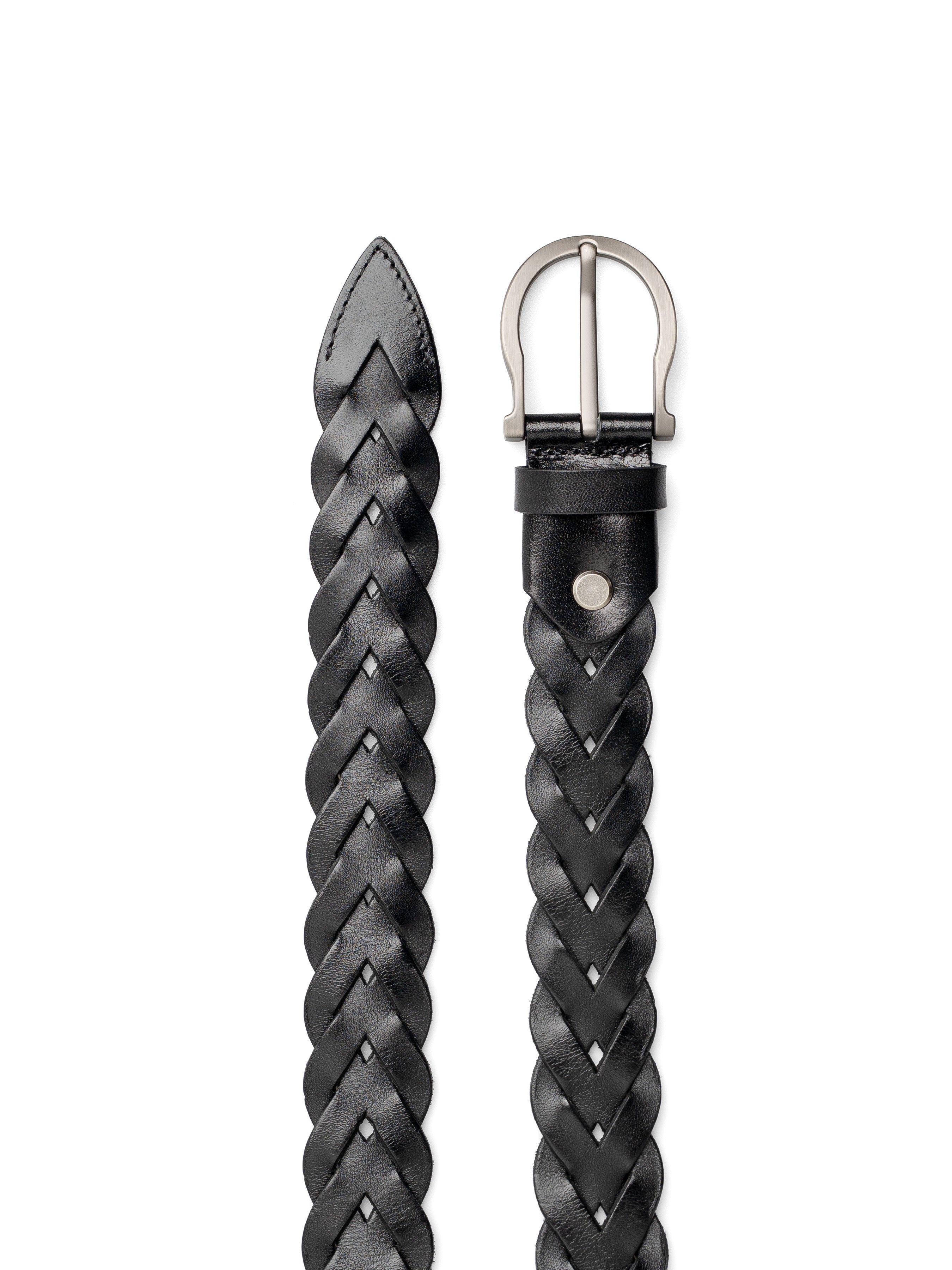 Braided-Leather-Pin-Buckle-Belt-Black---4 - Zeve