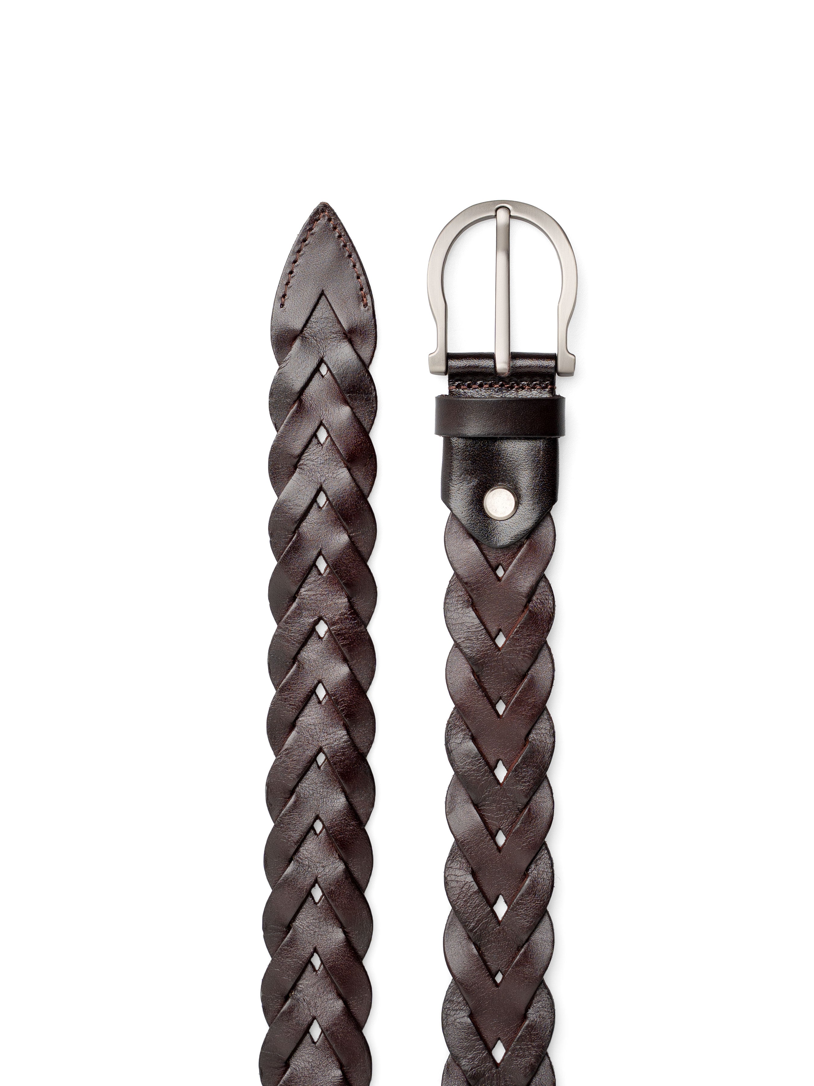 Braided-Leather-Pin-Buckle-Belt-Coffee---4 - Zeve