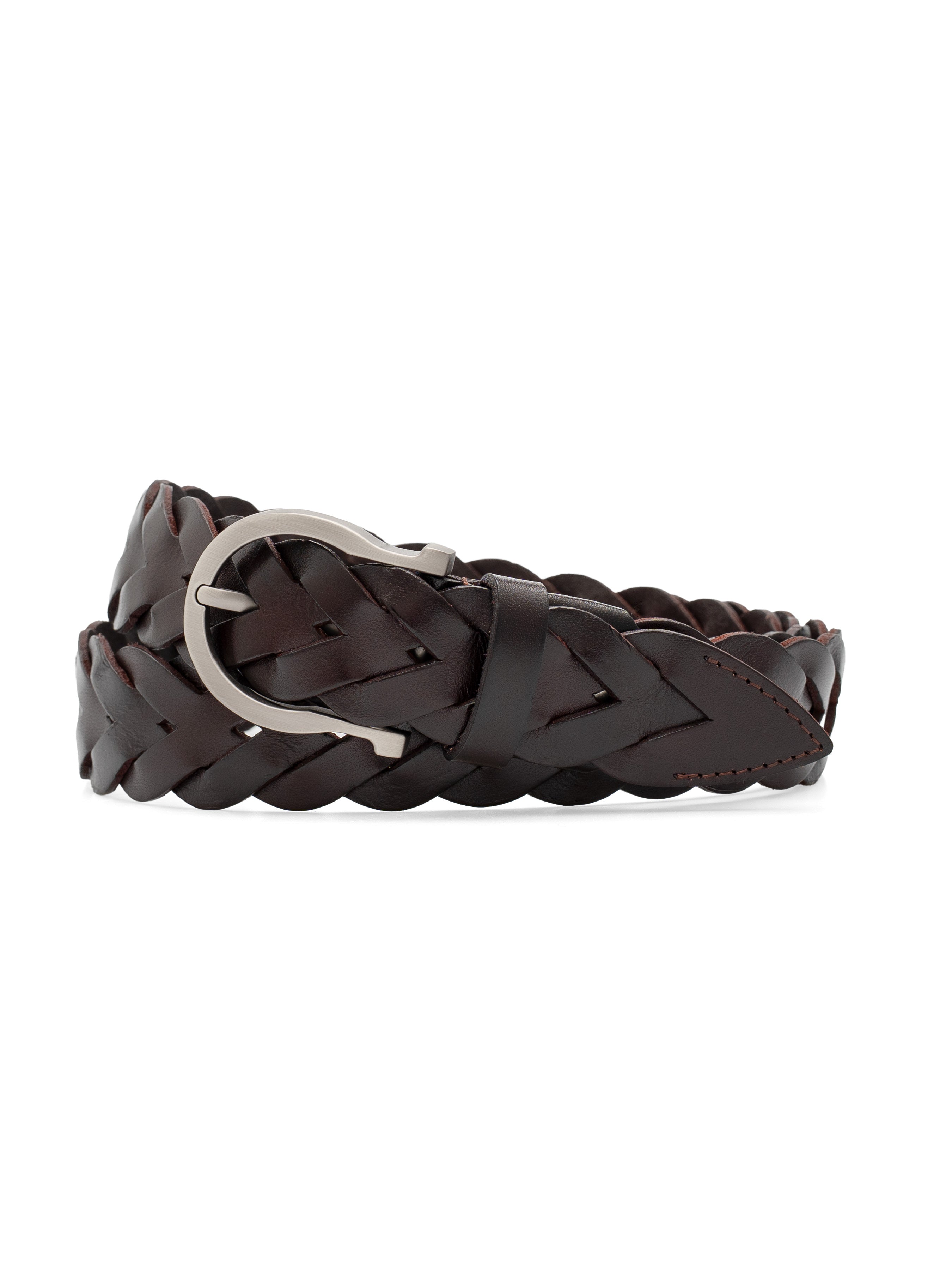 Braided-Leather-Pin-Buckle-Belt-Coffee-2 - Zeve