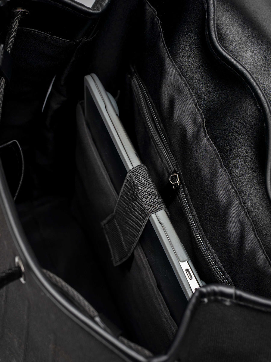 LussoBackpackBlackLeather5 - Zeve