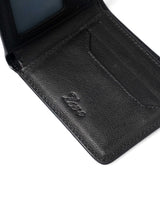 ScalatoBifoldWalletWineRedCrocoLeatherInsideLogo - Zeve