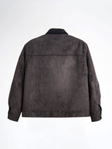 ZanderSuedeJacketGreyBack - Zeve