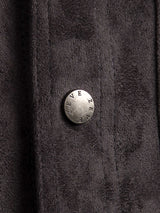 ZanderSuedeJacketGreyButton - Zeve