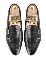Double-Monk-Croco-Black-Grey-04 - Zeve