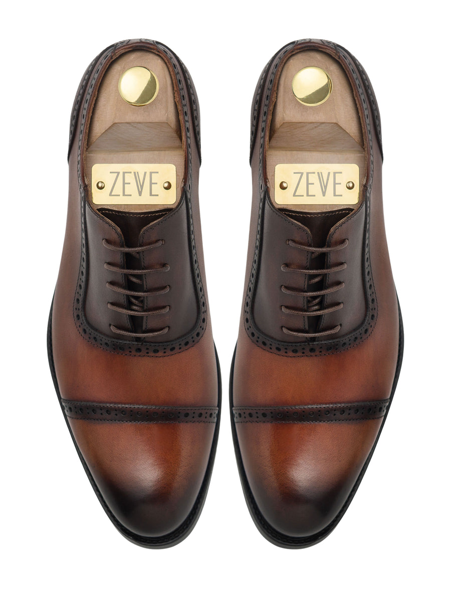 Oxford-Cap-Toe-Adelaide-Cognac-Tan-Lace-Up-_PATINA_5 - Zeve